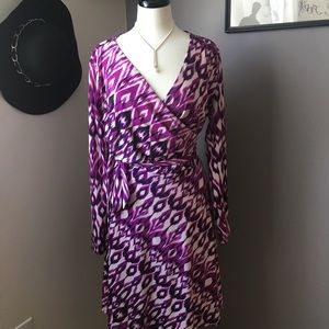 Faux wrap dress